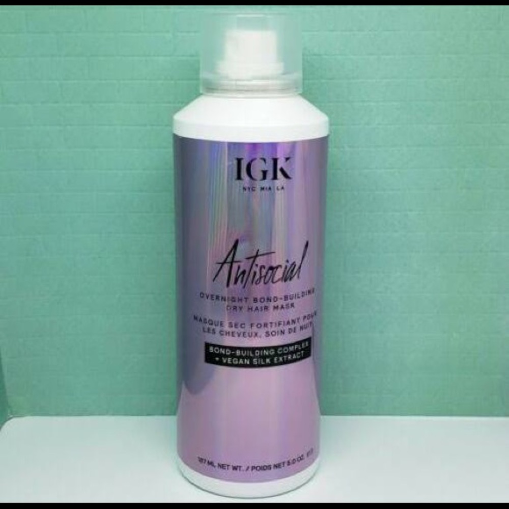 Igk Antisocial Overnight Bond-Building Hair Mask